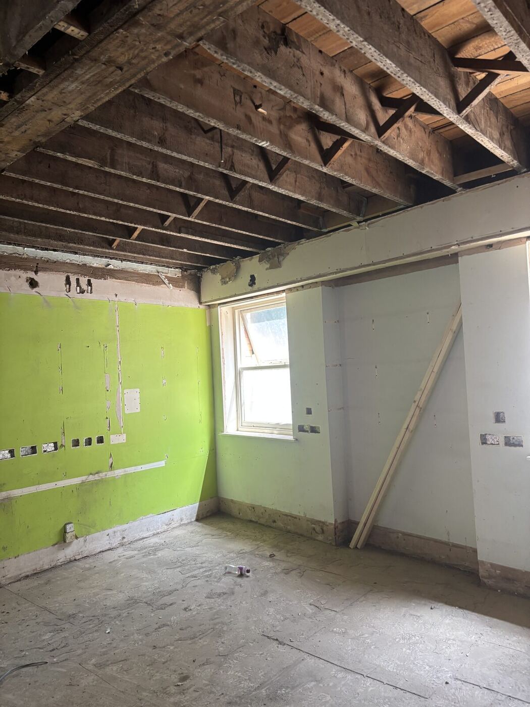 Stripped room ready for structural steels
