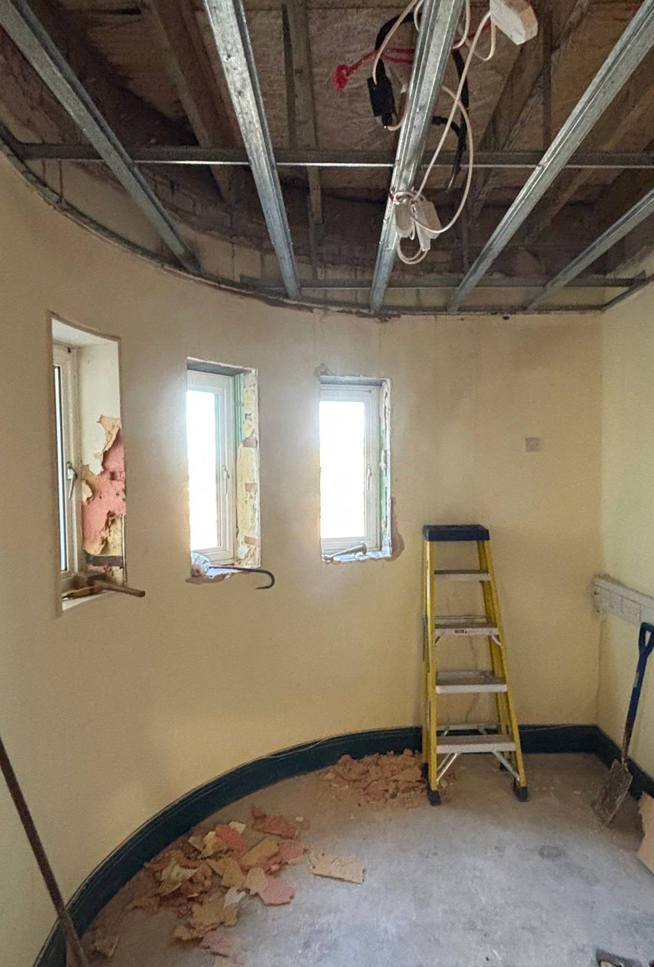 Head teacher's office stripped out before refurbishment